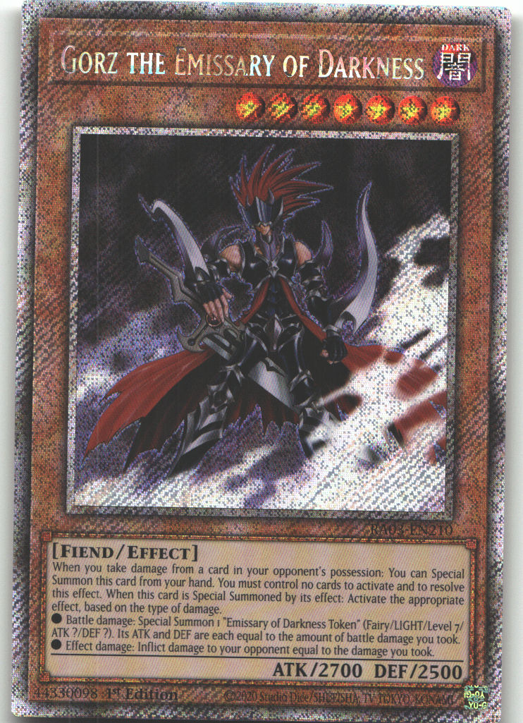 Gorz the Emissary of Darkness (Platinum Secret Rare)