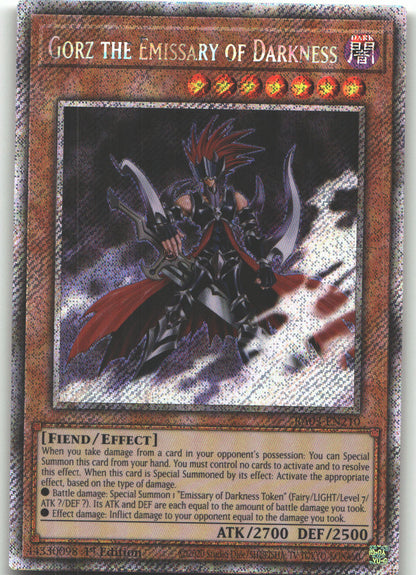 Gorz the Emissary of Darkness (Platinum Secret Rare)