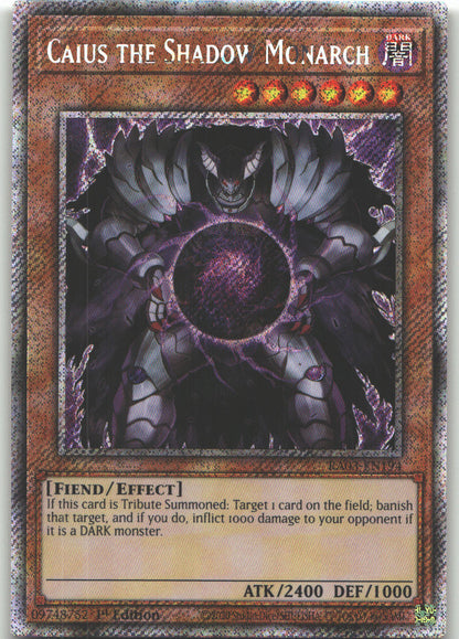 Caius the Shadow Monarch (Platinum Secret Rare)