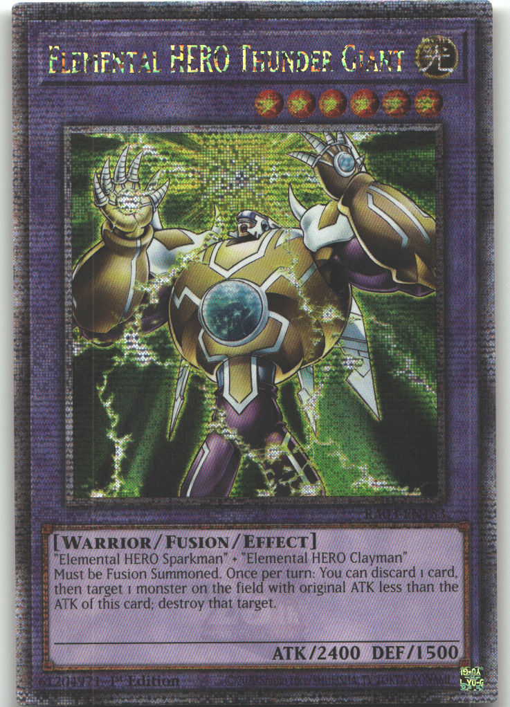 Elemental HERO Thunder Giant (Quarter Century Secret Rare)