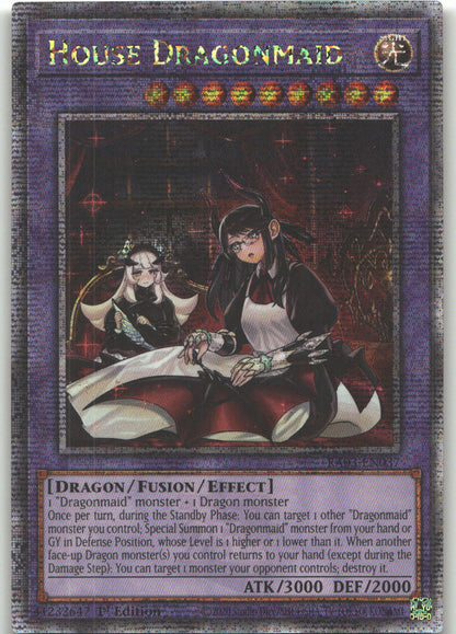 House Dragonmaid (Alternate Art) (Quarter Century Secret Rare)
