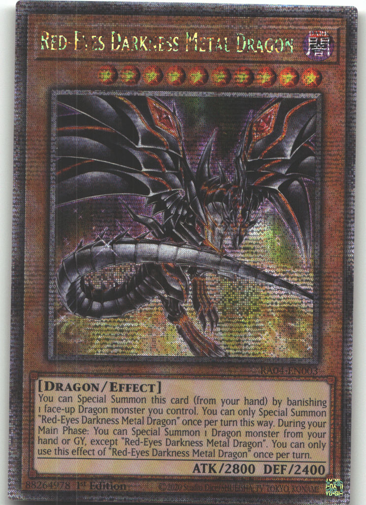 Red-Eyes Darkness Metal Dragon (Alternate Art) (Quarter Century Secret Rare)