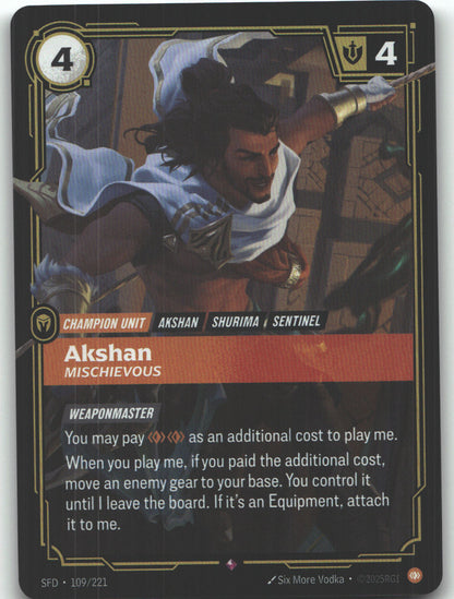 Akshan, Mischievous