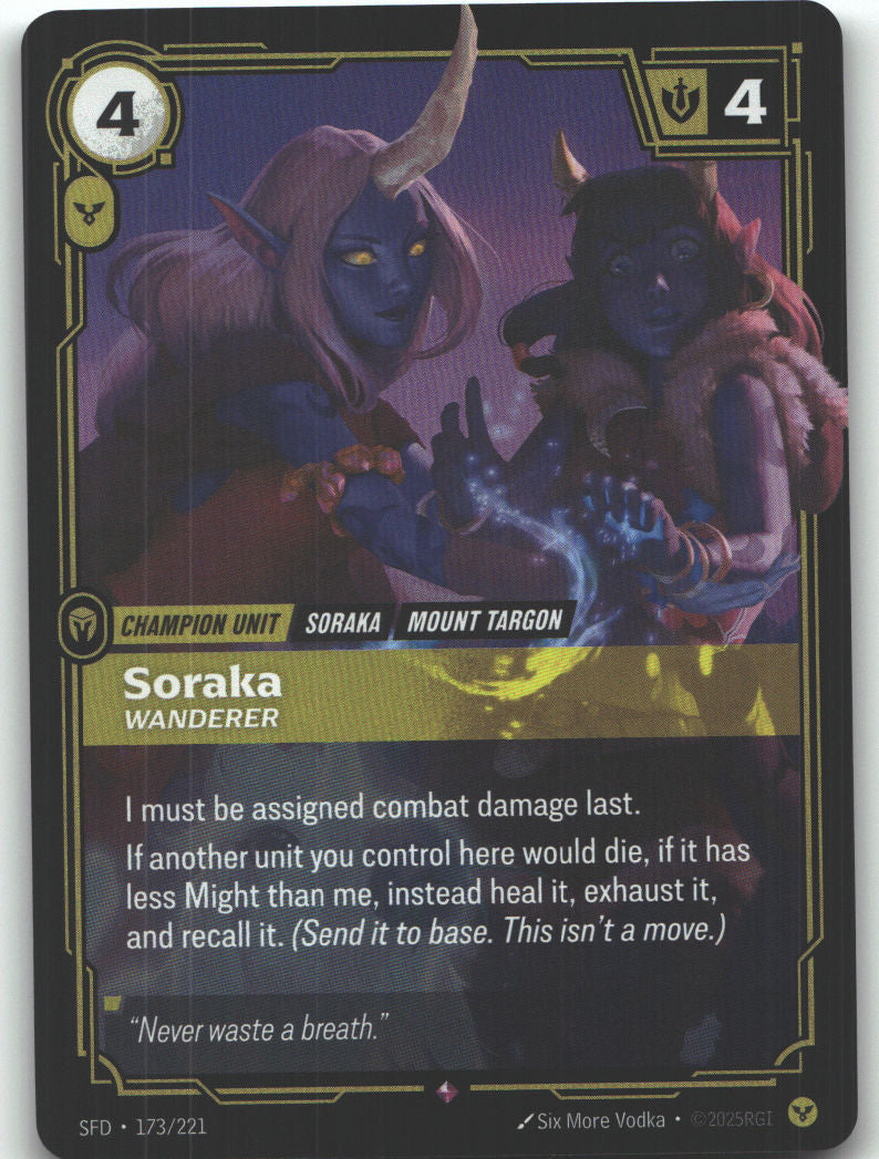 Soraka, Wanderer