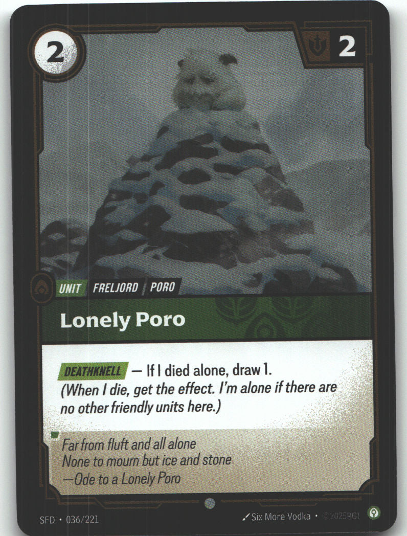 Lonely Poro