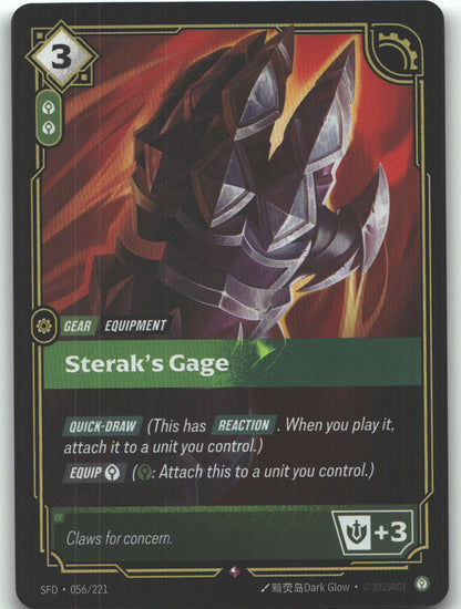 Sterak's Gage