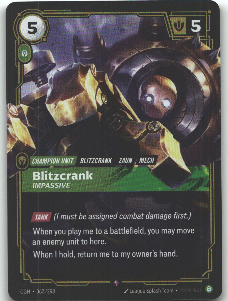 Blitzcrank, Impassive