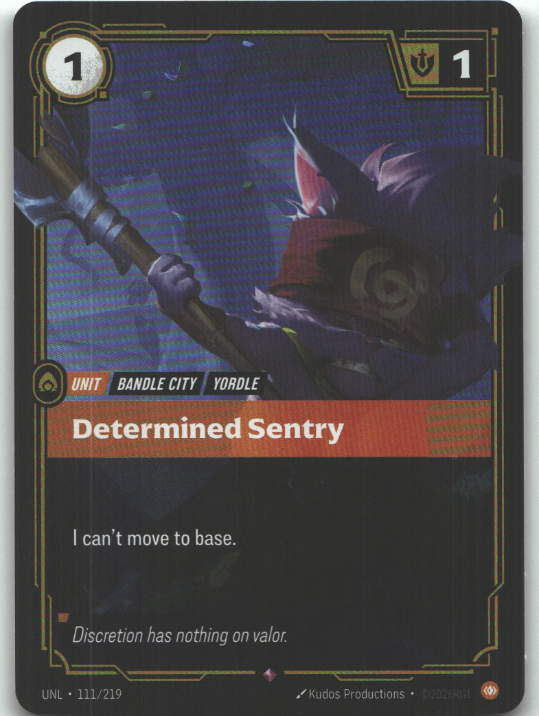 Determined Sentry | Near Mint / English / Foil