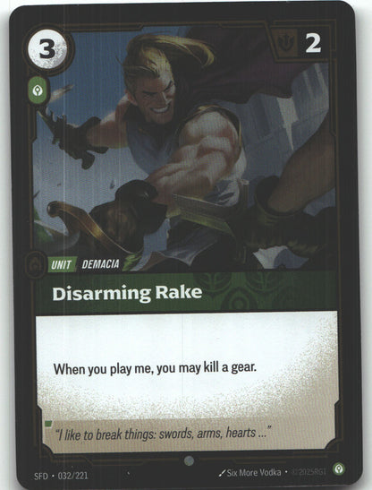 Disarming Rake