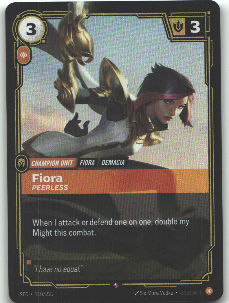 Fiora, Peerless