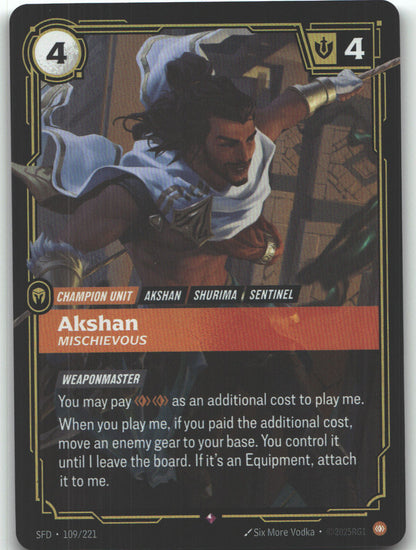 Akshan, Mischievous