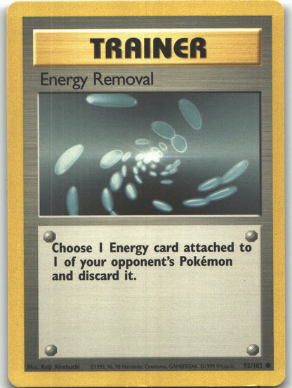 Energy Removal