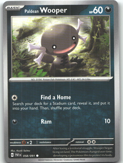 Paldean Wooper - 058/091