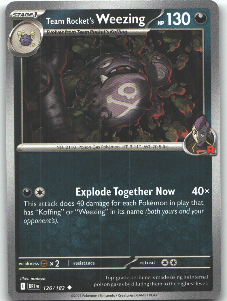 Team Rocket's Weezing - 126/182