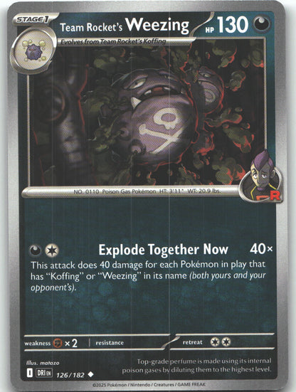 Team Rocket's Weezing - 126/182