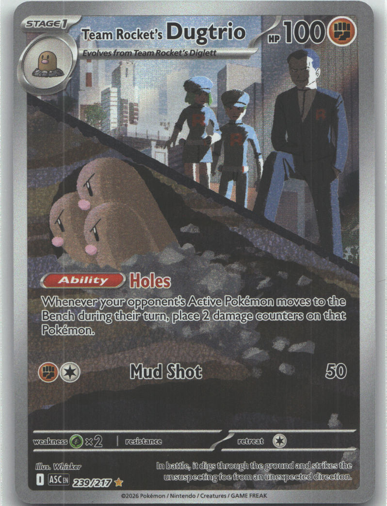 Team Rocket's Dugtrio - 239/217