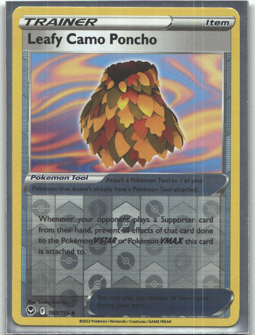 Leafy Camo Poncho