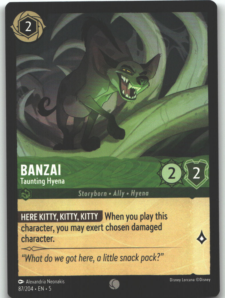 Banzai - Taunting Hyena