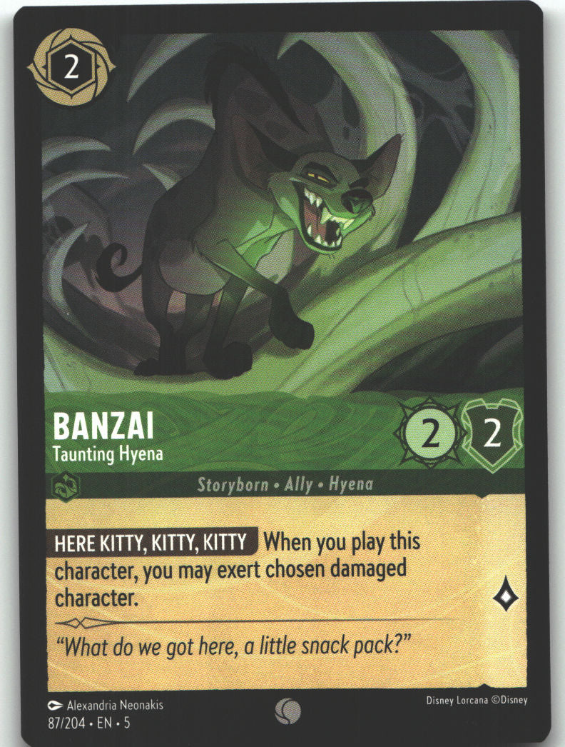Banzai - Taunting Hyena