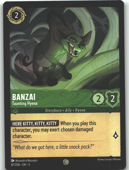 Banzai - Taunting Hyena
