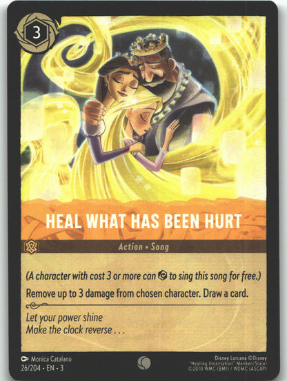 Heal What Has Been Hurt