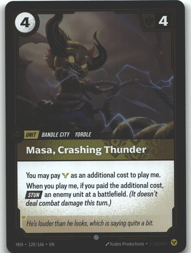 Masa, Crashing Thunder