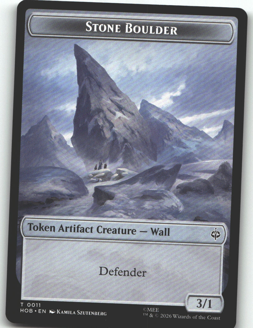Stone Boulder // Dragon Double-Sided Token