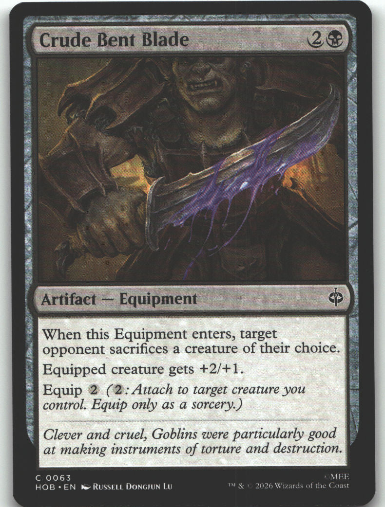 Crude Bent Blade