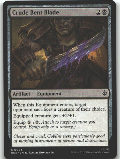 Crude Bent Blade