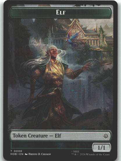 Elf // Dwarf Double-Sided Token