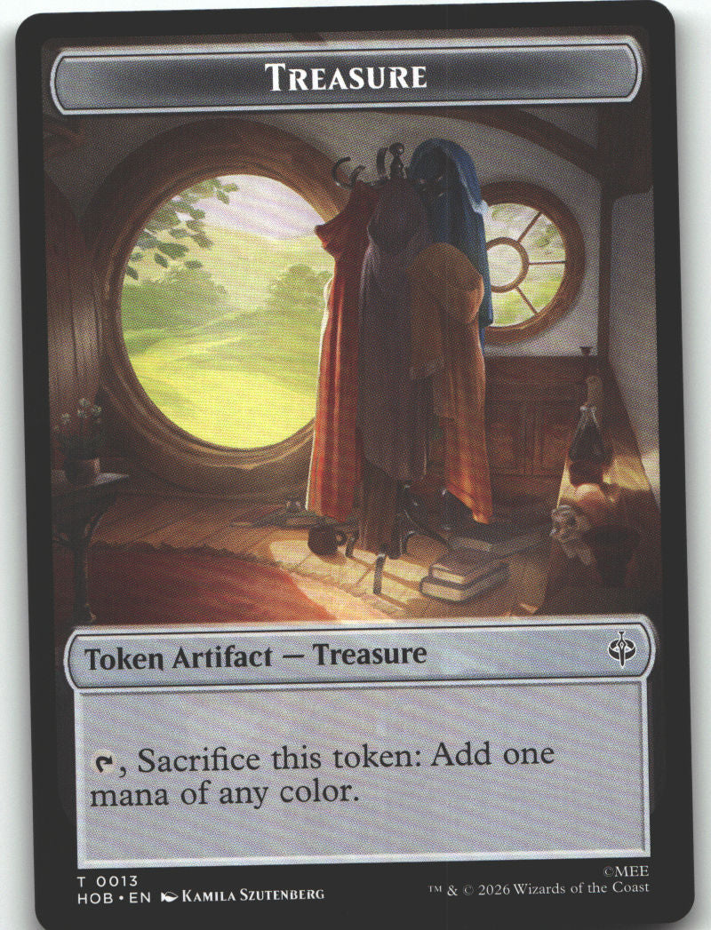 Elf // Treasure (0013) Double-Sided Token