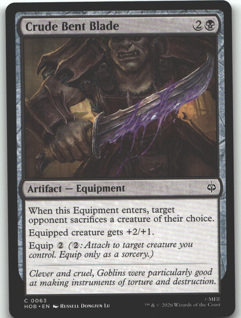 Crude Bent Blade