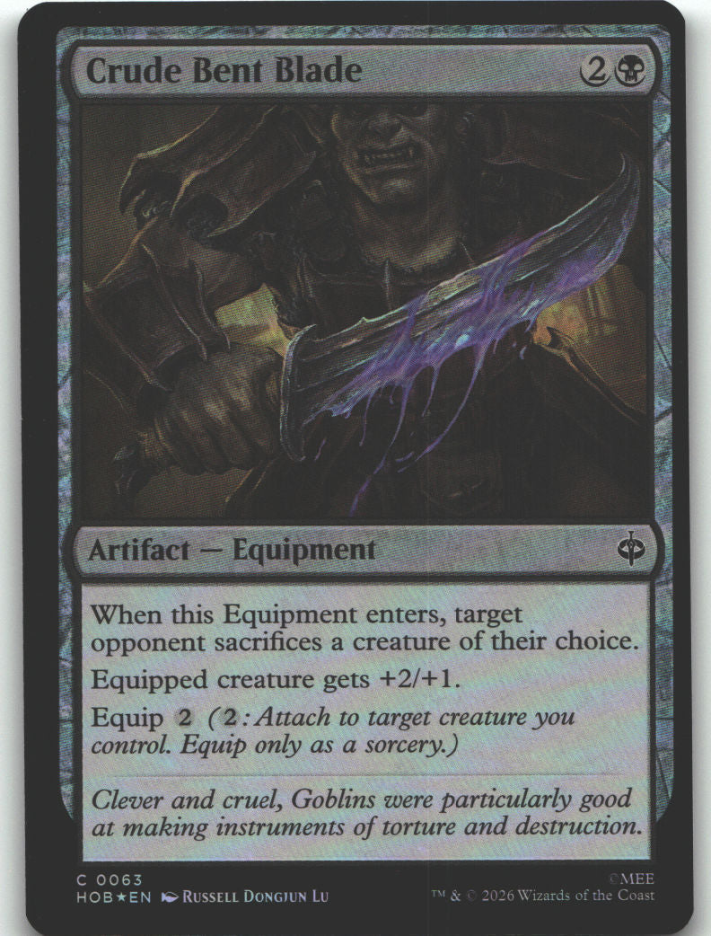 Crude Bent Blade