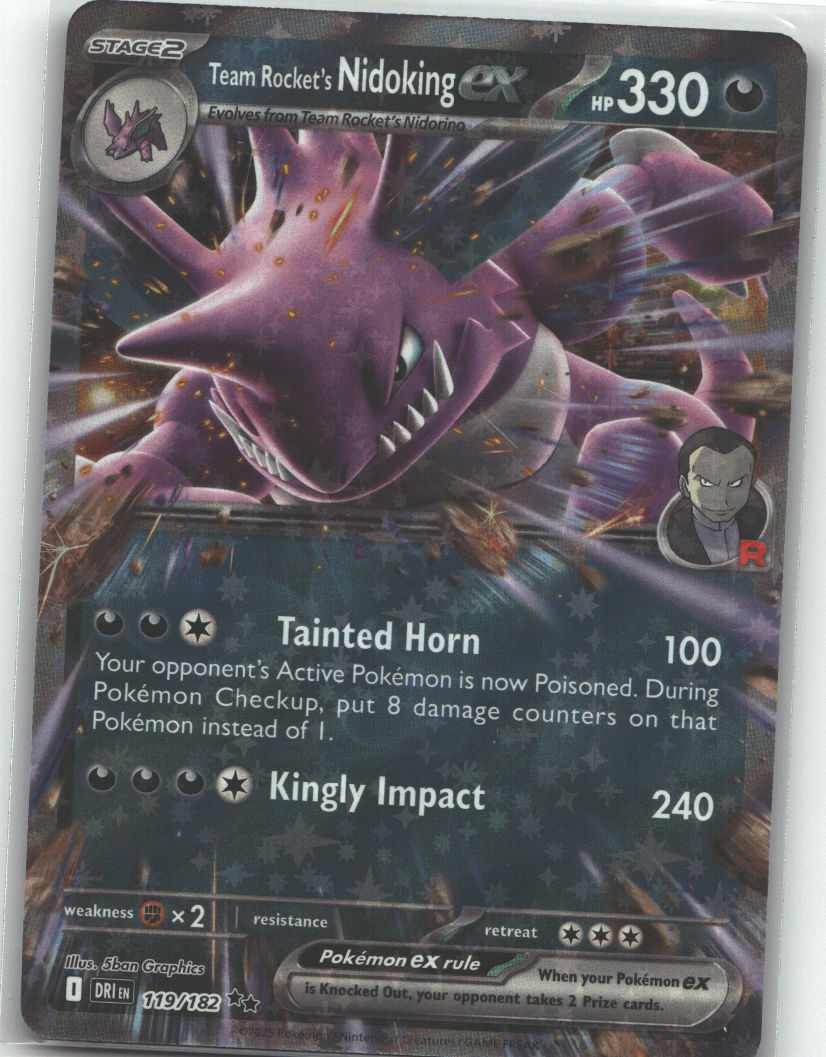 Team Rocket's Nidoking ex - 119/182