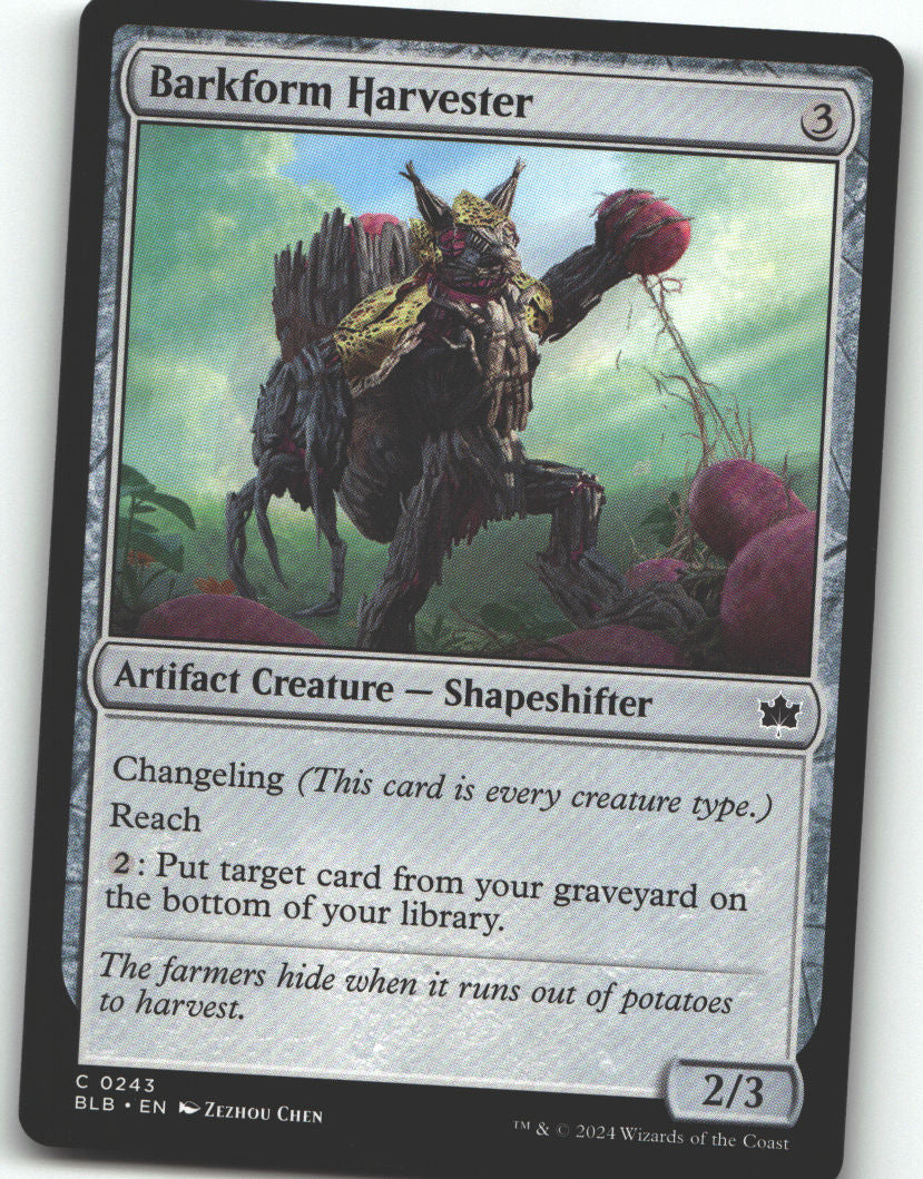 Barkform Harvester