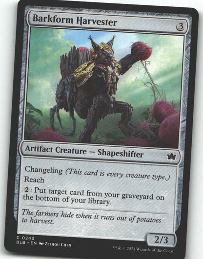 Barkform Harvester