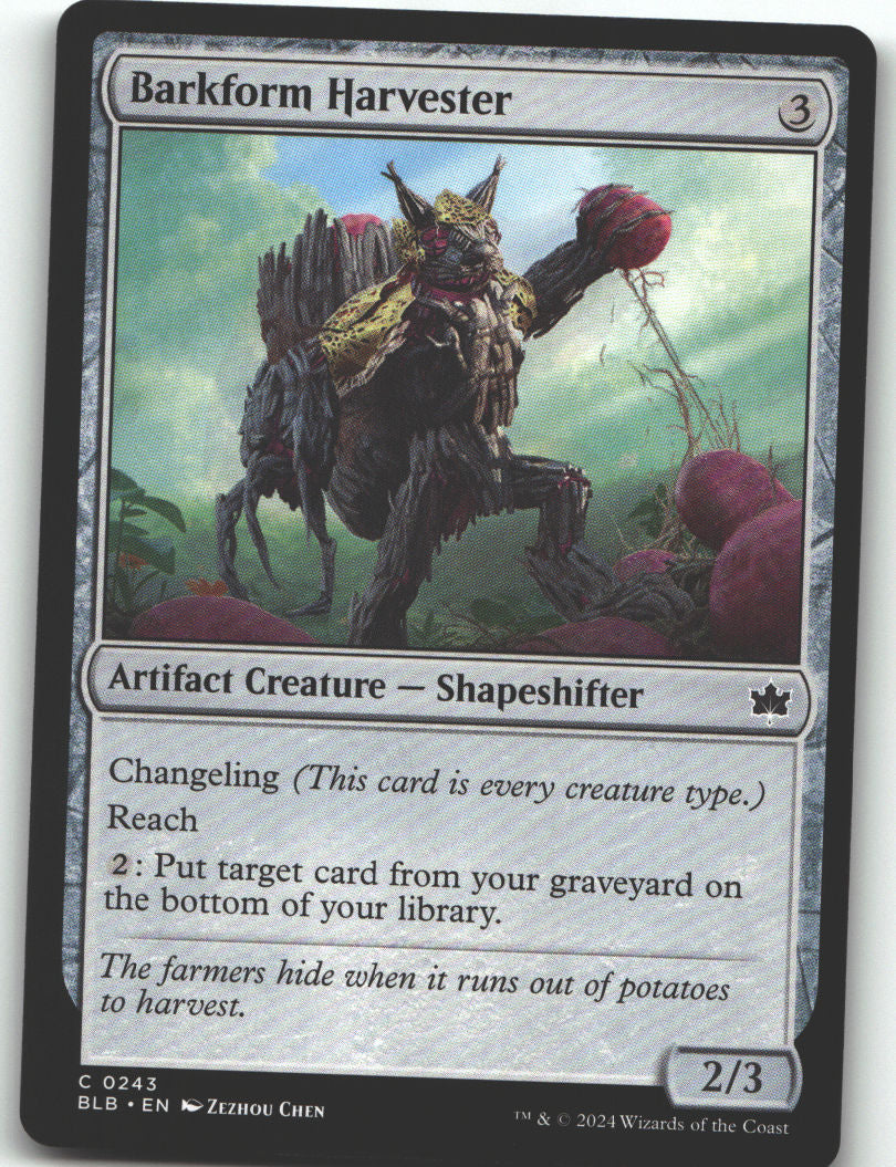 Barkform Harvester
