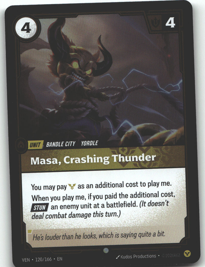 Masa, Crashing Thunder