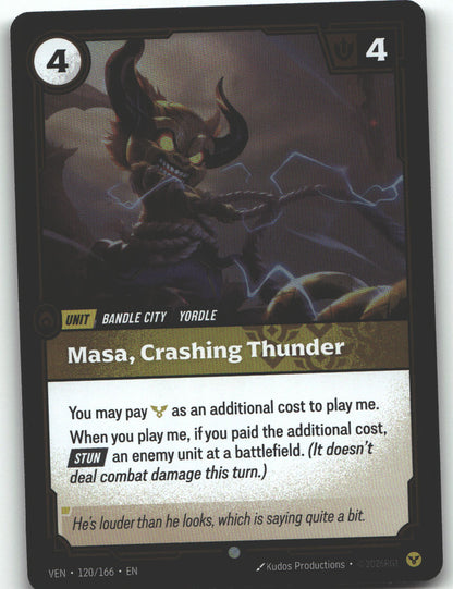 Masa, Crashing Thunder