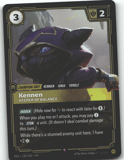 Kennen, Keeper of Balance