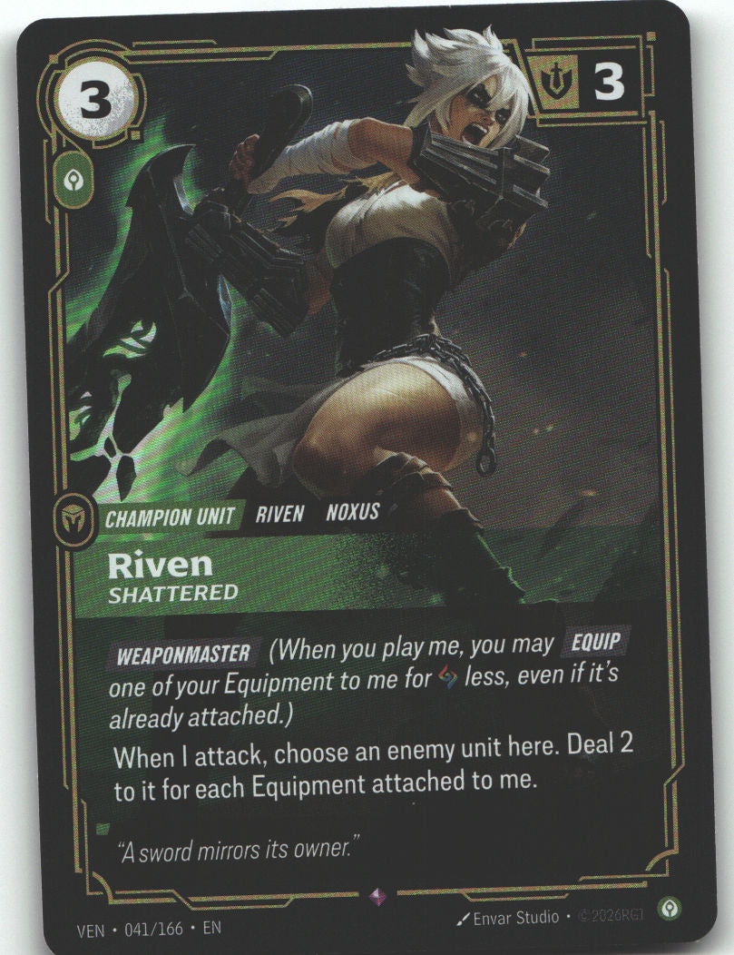 Riven, Shattered