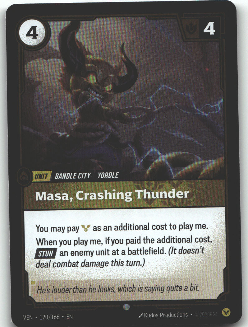 Masa, Crashing Thunder