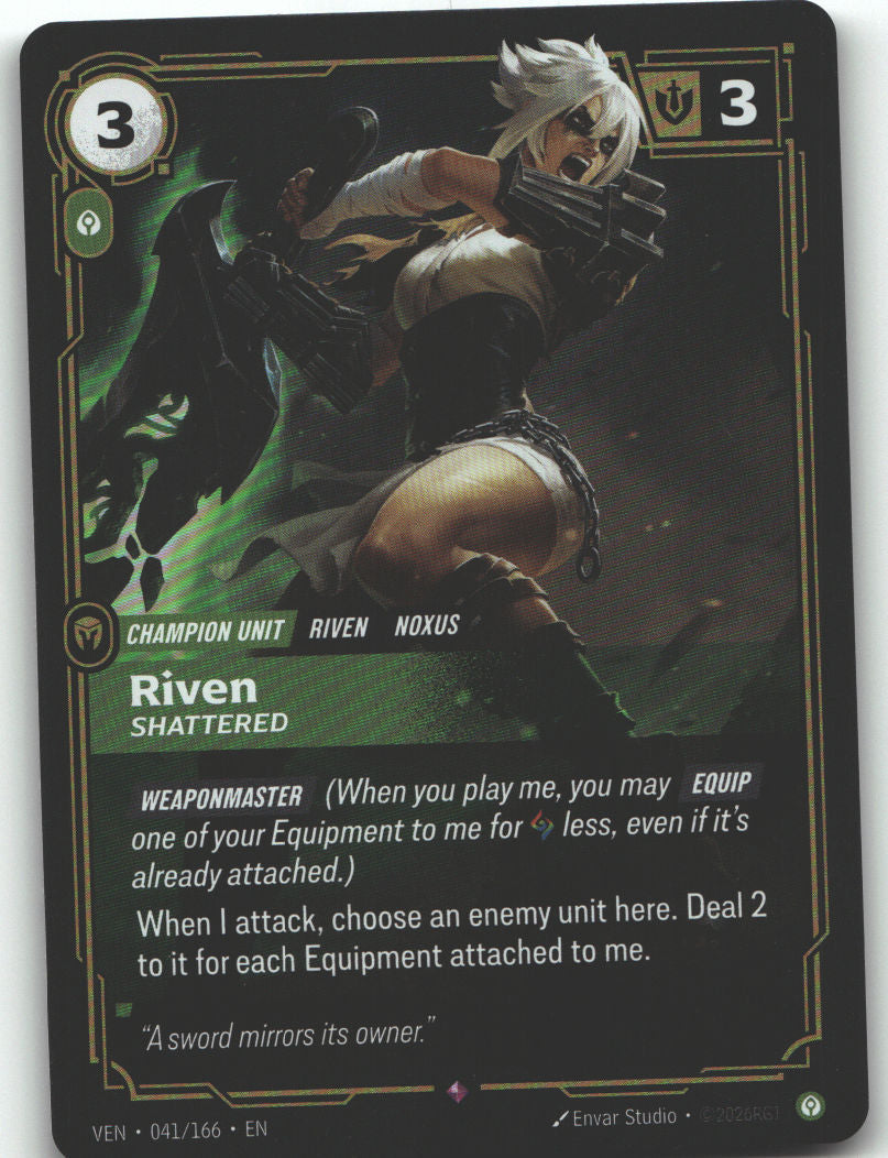 Riven, Shattered