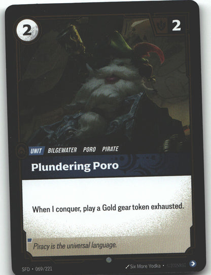 Plundering Poro