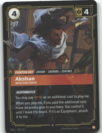 Akshan, Mischievous