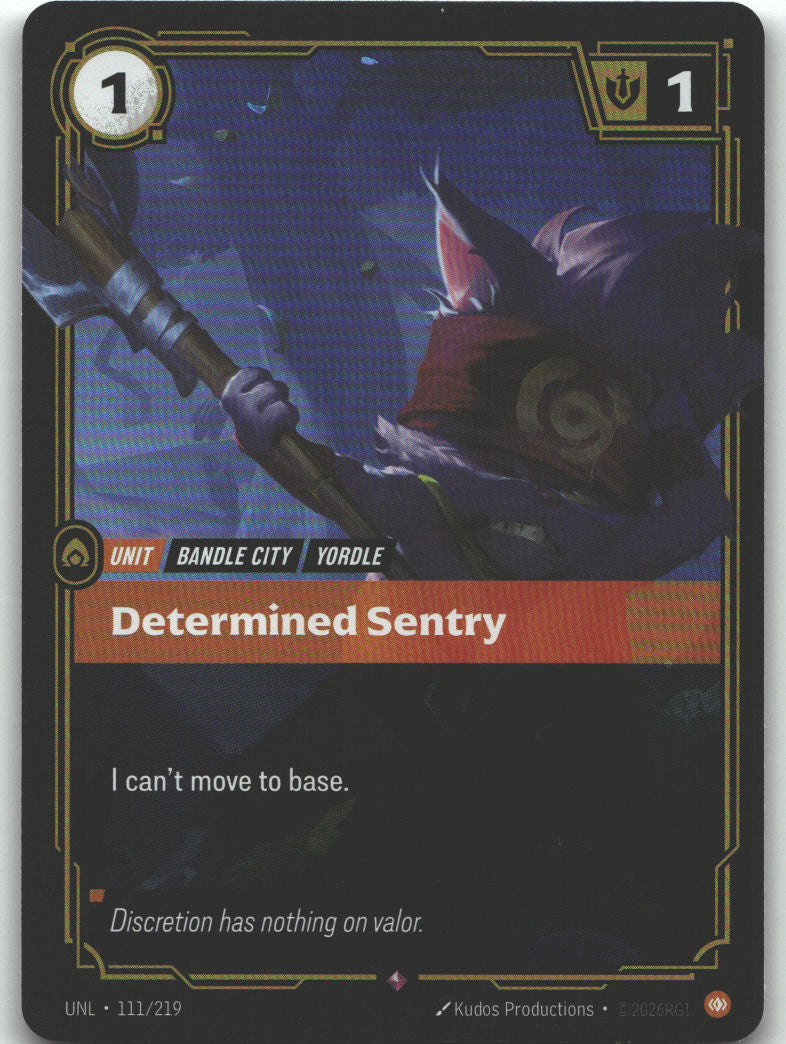 Determined Sentry | Near Mint / English / Foil
