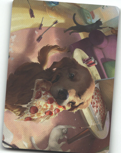 Lucky the Pizza Dog Art Card