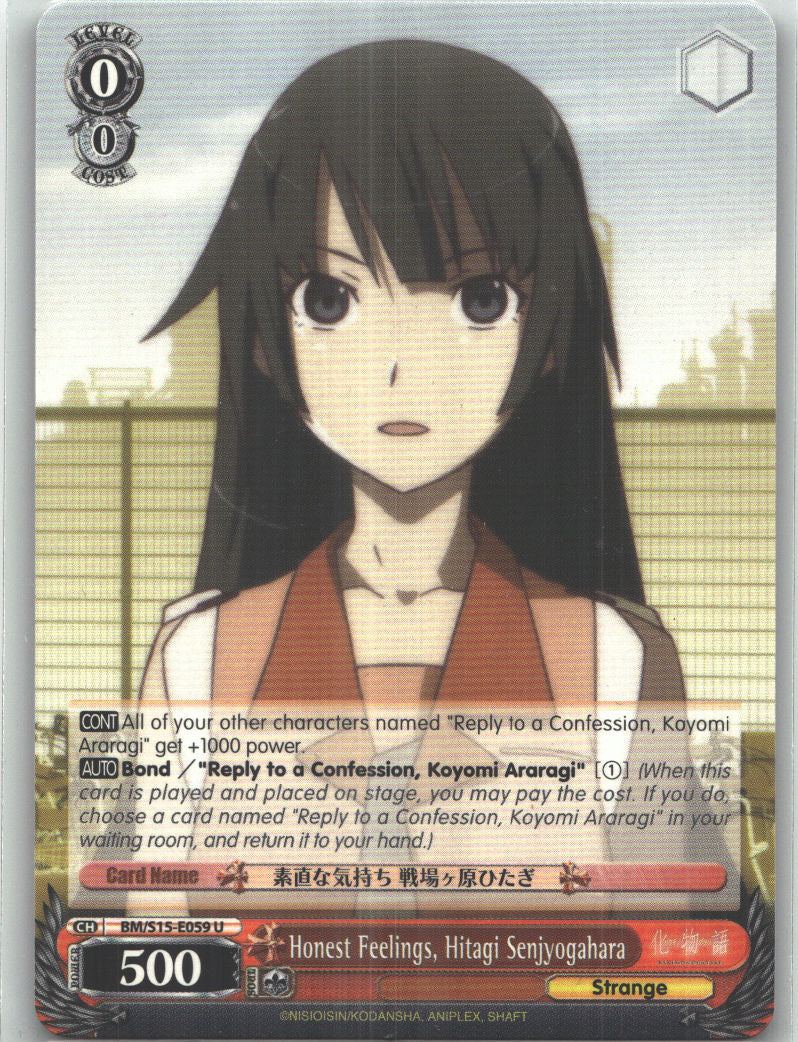 Honest Feelings, Hitagi Senjyogahara