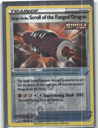 Single Strike Scroll of the Fanged Dragon