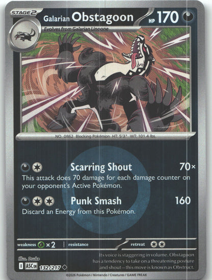 Galarian Obstagoon - 132/217 (Energy Symbol Pattern)